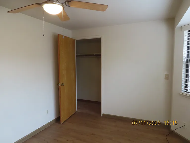 Bedroom with closet