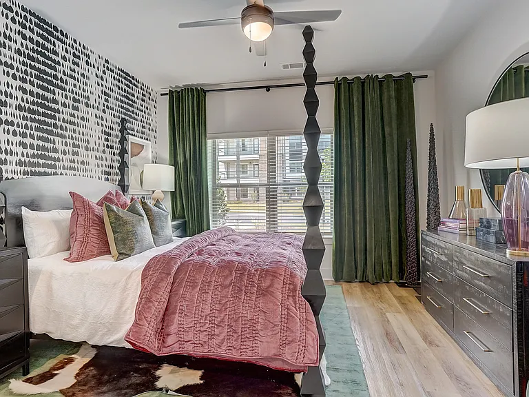 Bedroom with Window and Walk-in Closet
