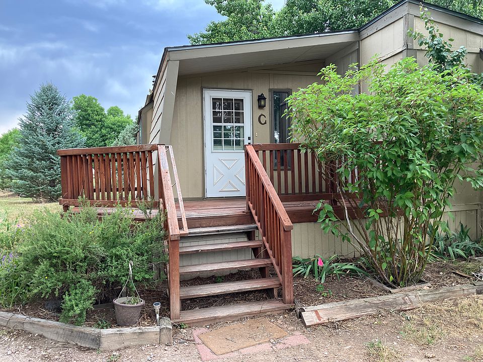 Deck with entry door