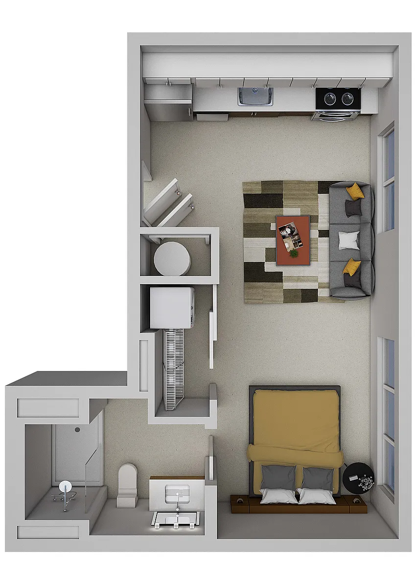 Floor plan Studio 6
