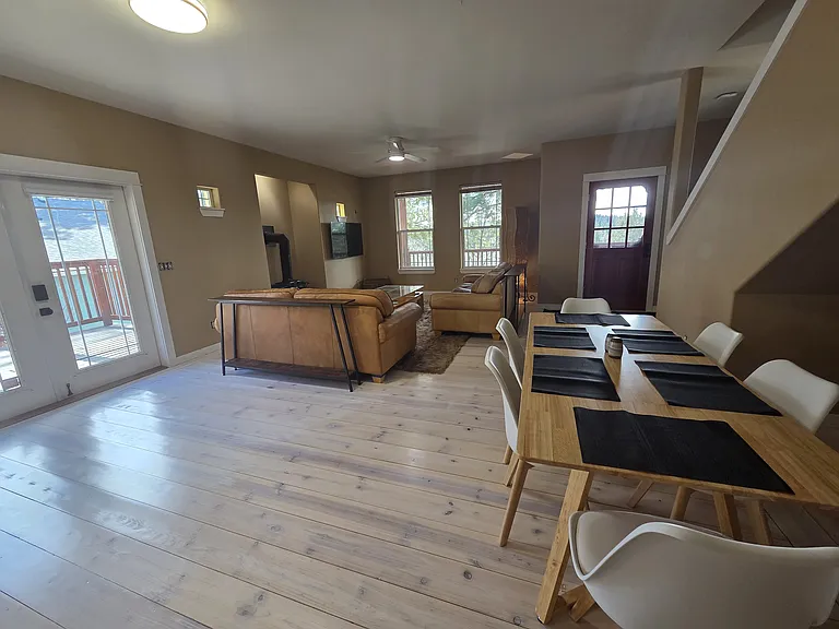 Dining and living room view