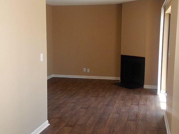 Living/ dining room opens up nicely with wood burning fire p
