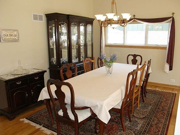 Dining room with hardwood floors
