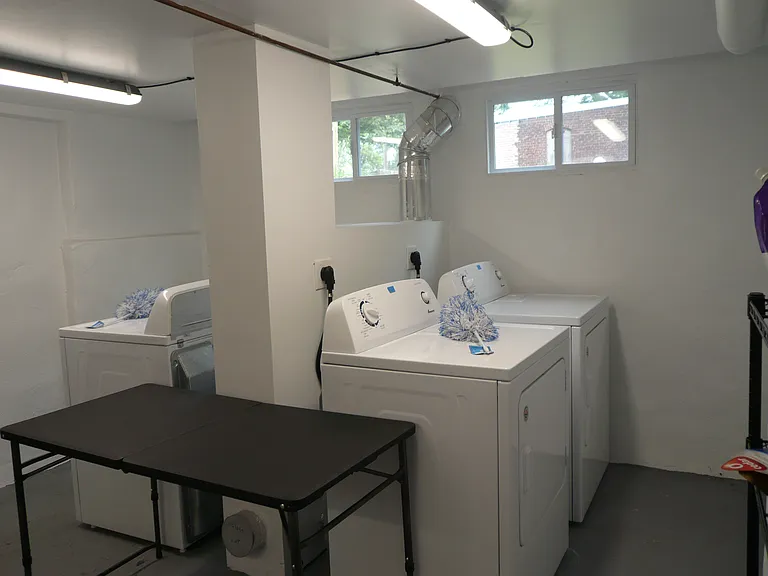 washing machines in basement