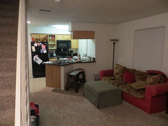 Living room and kitchen