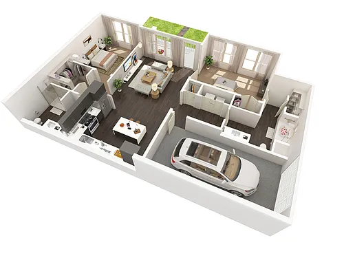 Floor plan B1 - C