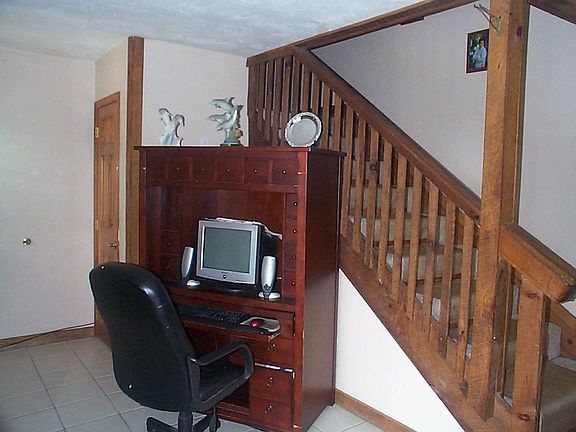 Desk area on lower level 