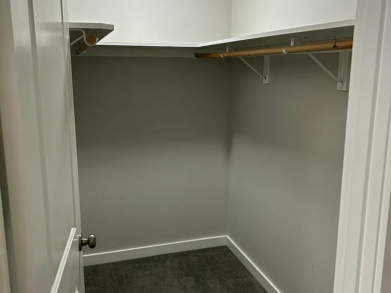 Walk-in closet, master suite
