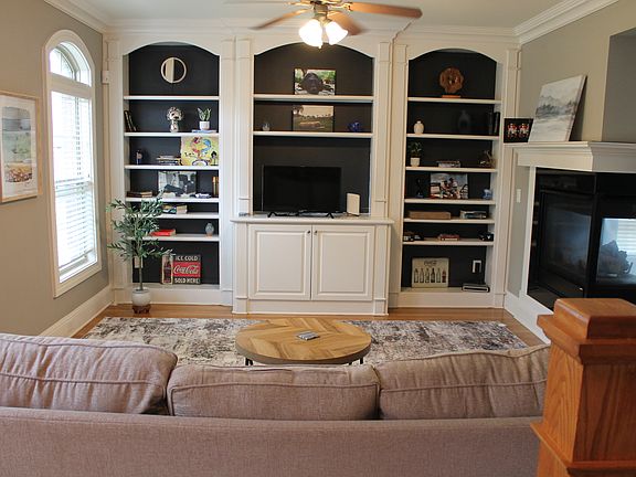 living room built in shelves