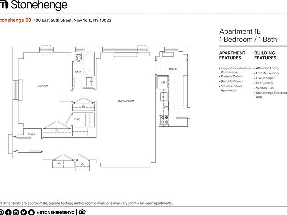 2nd image of 400 E 58th St APT 1E