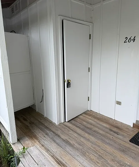 Outdoor Shower and Storage Area