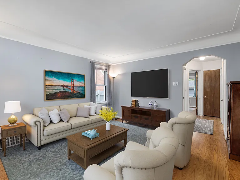 Living Room, virtually staged