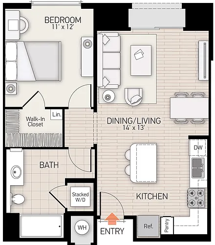 Floor plan River View V - Plan C