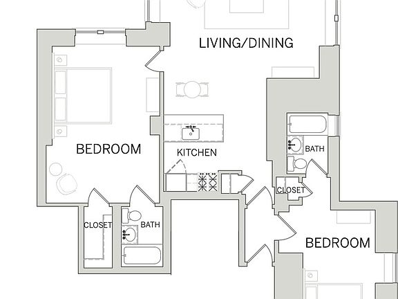2nd image of 42 W 58th St #1603/1604