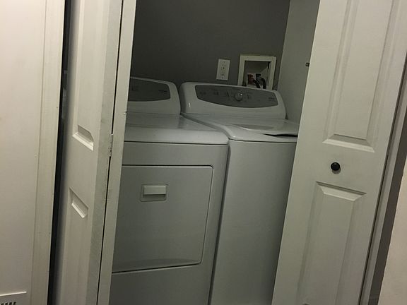 Second floor washer and dryer