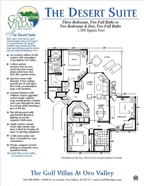 Floor plan Desert Suite