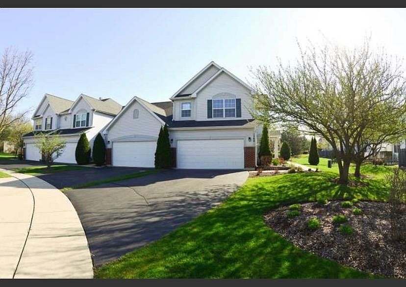 End Unit with finished 2 car garage