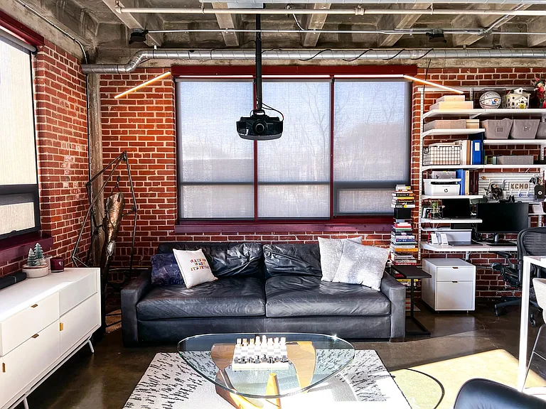 Large living room with lots of light