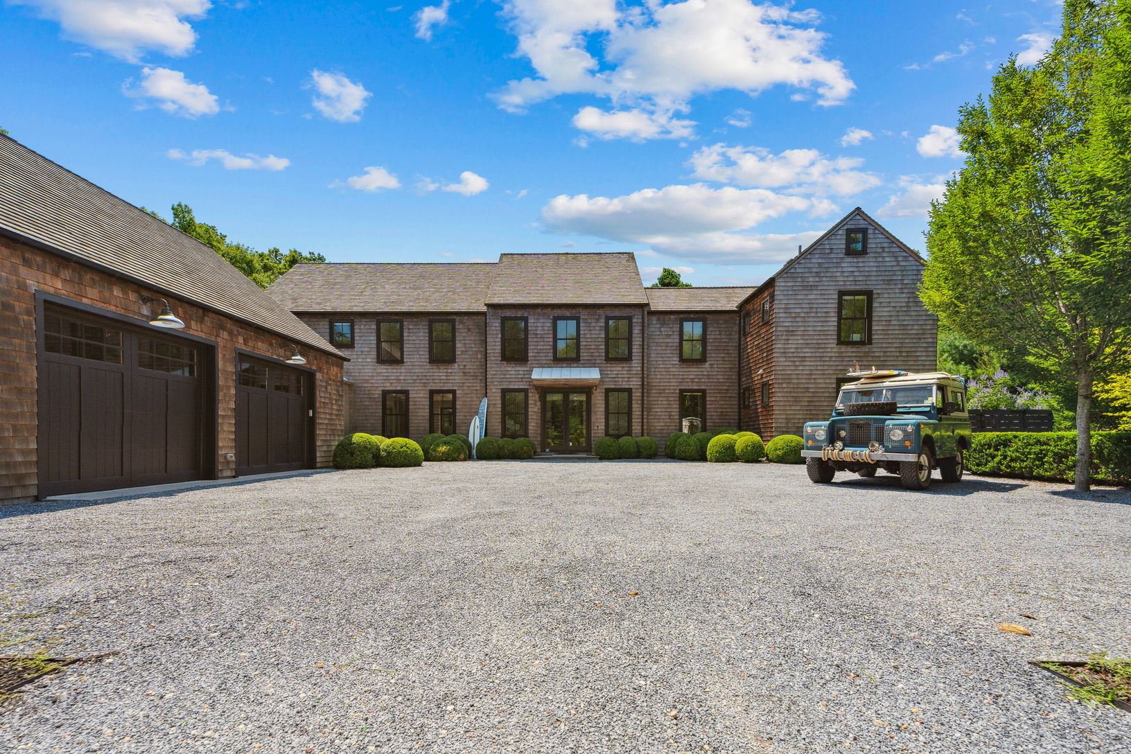  front of house and attached garage