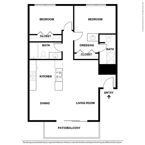 Floor plan 2x2M