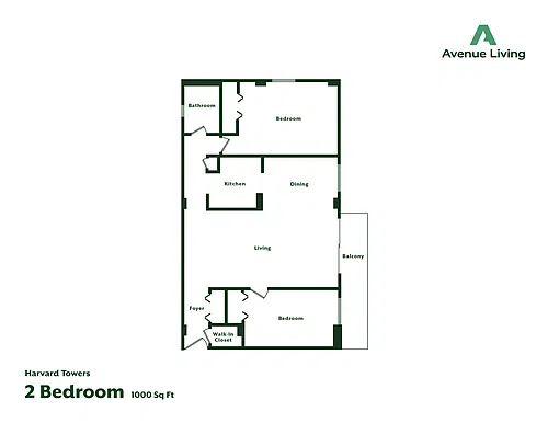 Floor plan - 2 Bedroom