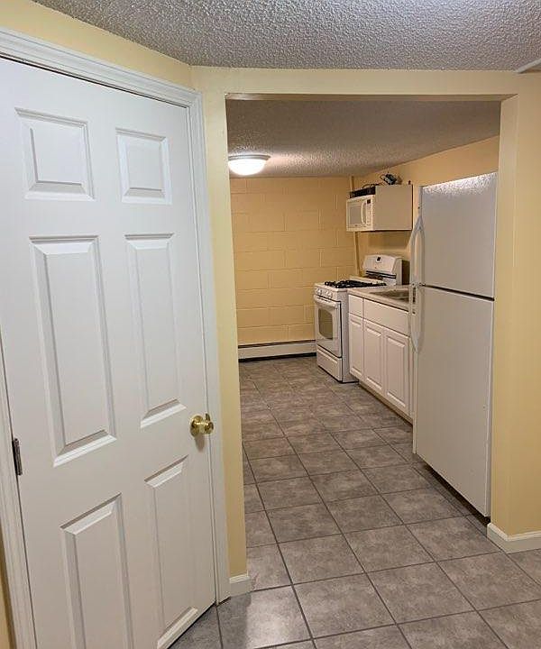 View into kitchen