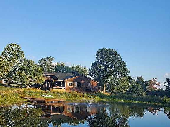 A sideview of the main home.