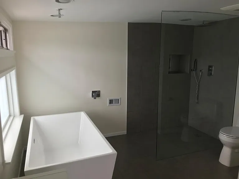 Master Bathroom with tub that fills from the ceiling