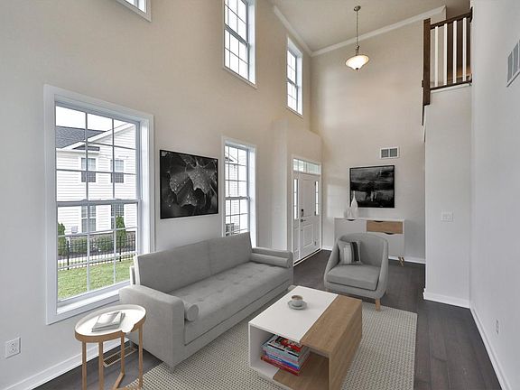 Soaring Two Story Living Room