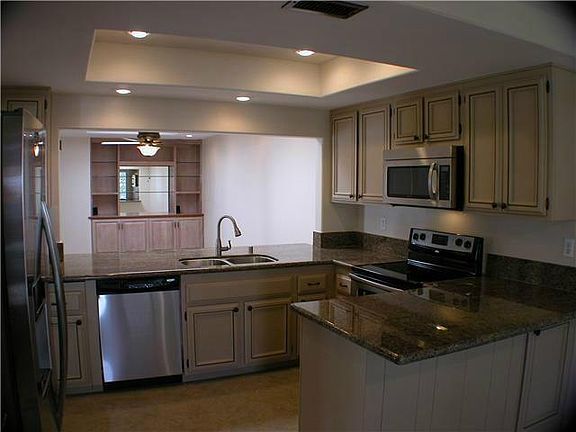 From the kitchen to the library area