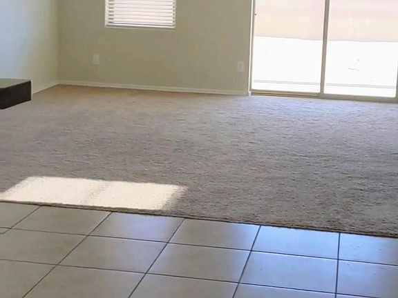 View into the living room from dining area