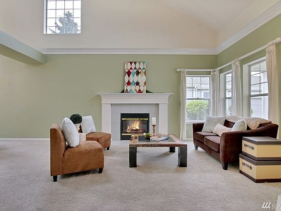 cozy gas fireplace in living room