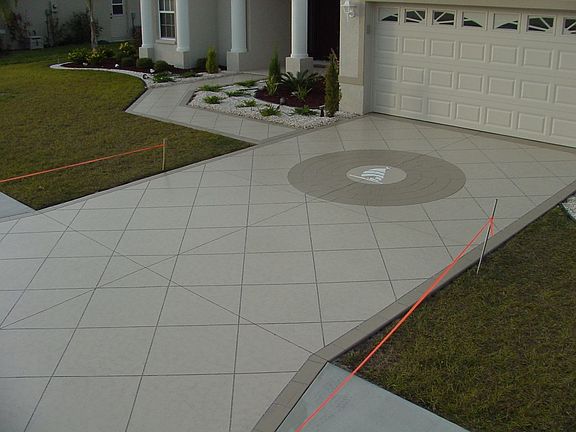 Engraved driveway