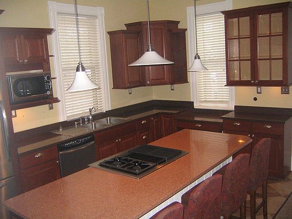 New kitchen with quartz counters