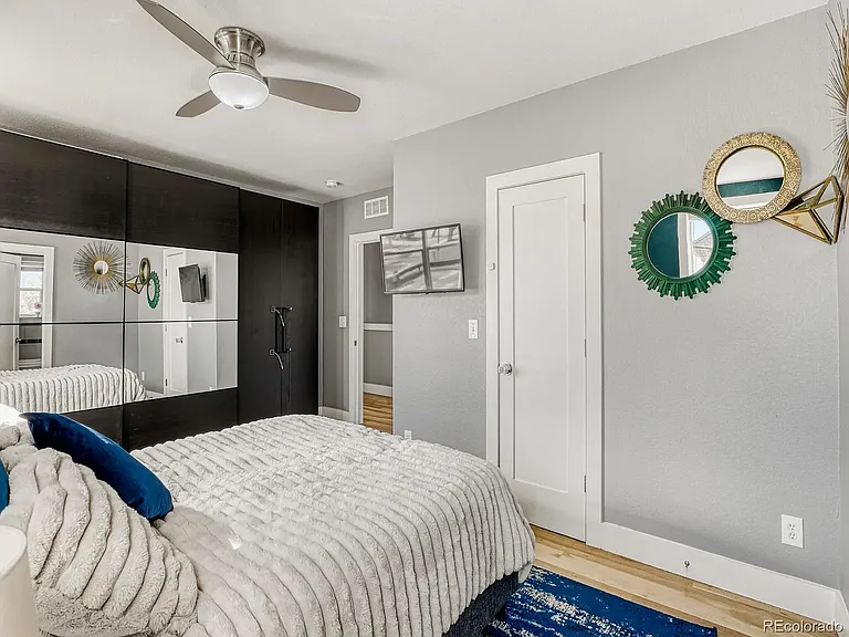 Master with walk-in closet & built-in wall closet system