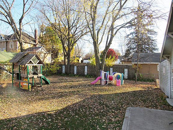 Fenced in back yard