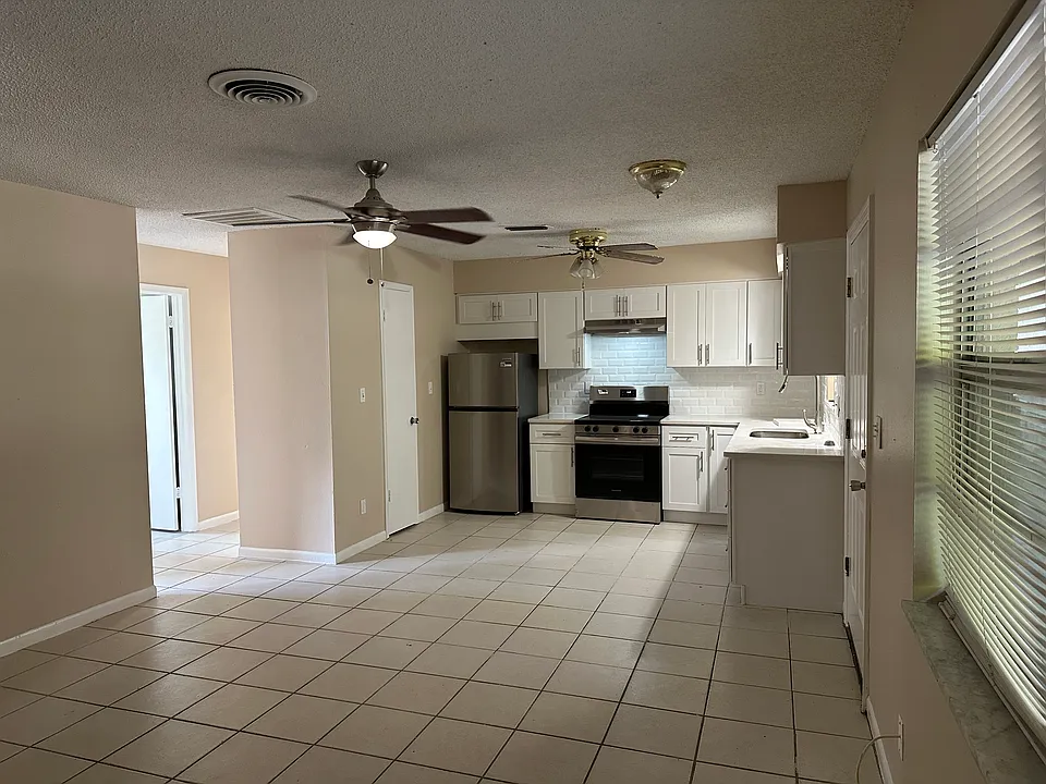 Open Living, Dining and Kitchen