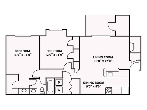 Floor plan 904 SQ