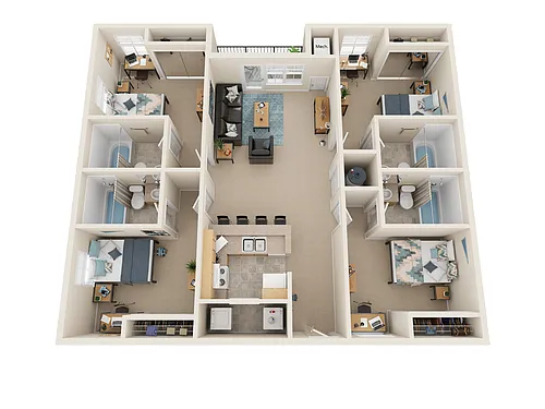 Floor plan Four Bedroom