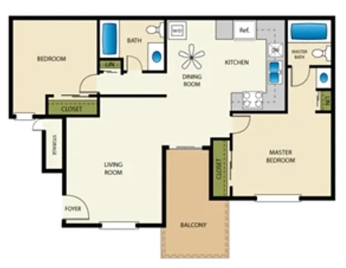Floor plan 2X2