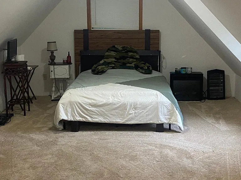 30 ft long bedroom! Newer carpet and paint