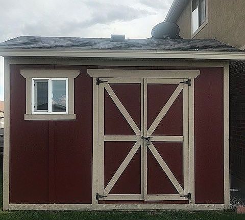 Spacious storage shed