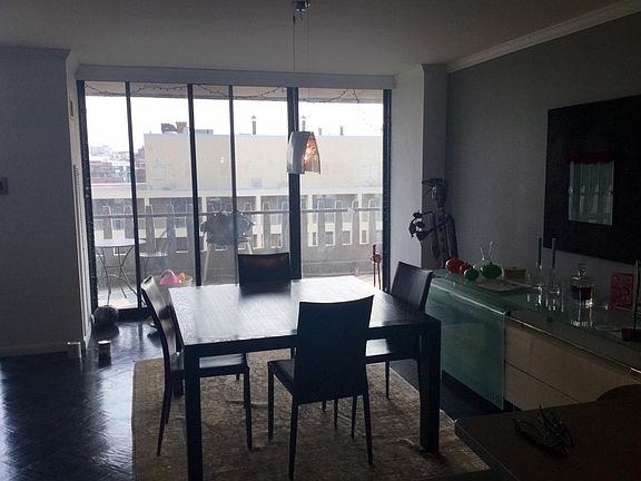 dining room looks out on to balcony