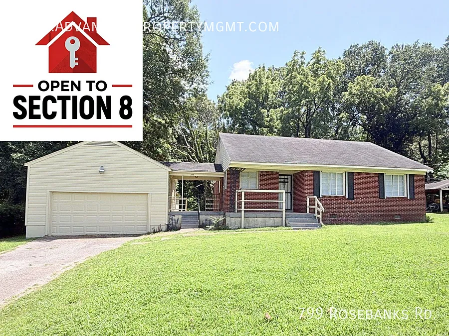 Charming 3-Bedroom Home for Rent 799 Rosebanks Rd, Memphis, TN 38116 — Photo 1