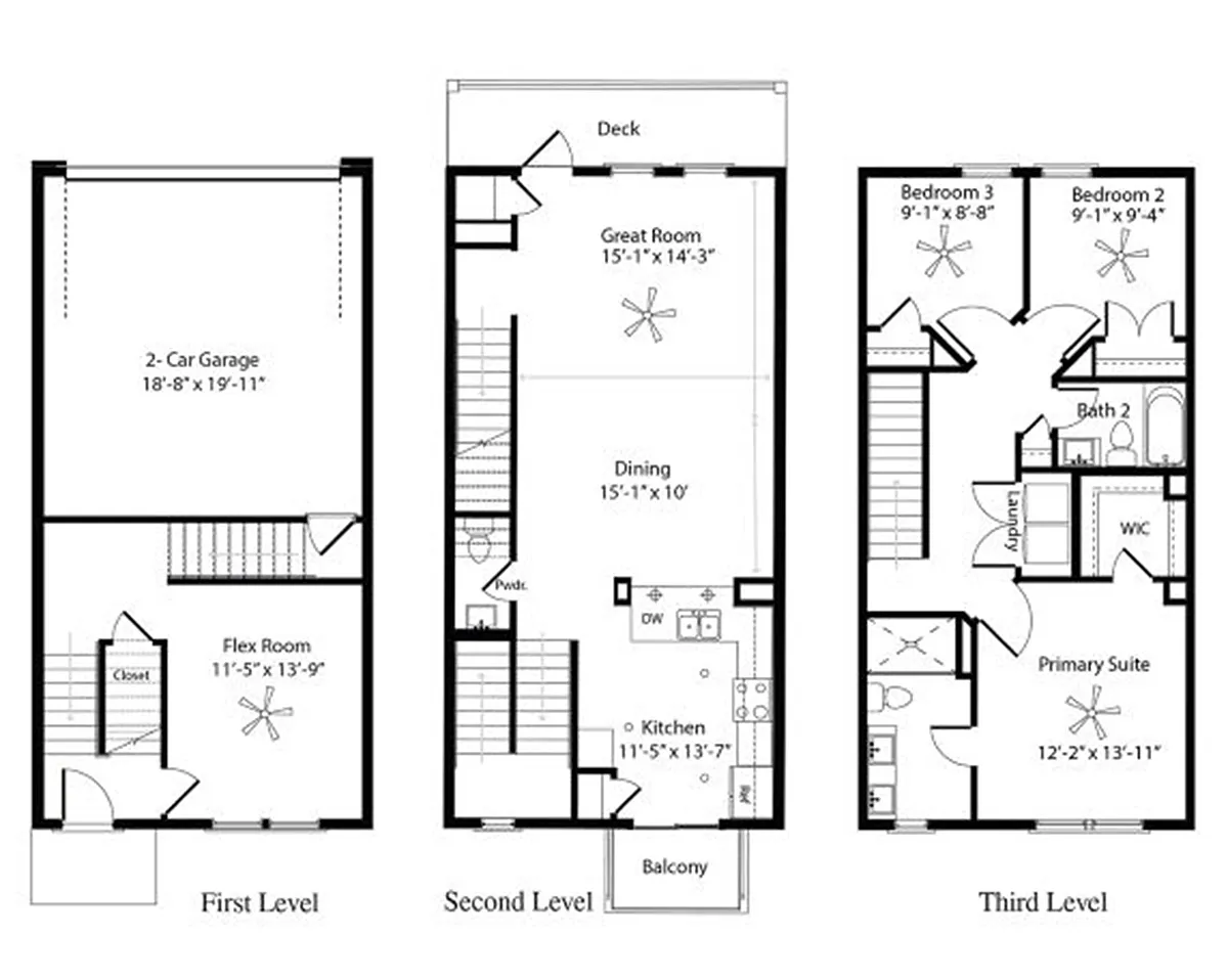 Floor plan Highpoint Alt Townhome