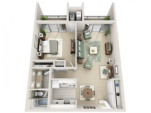 Floor plan 1 Bedroom