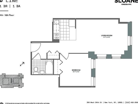 2nd image of 360 W 34th St APT 8D