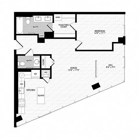 Floor plan 1W Den