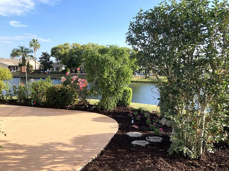 View from the garden patio