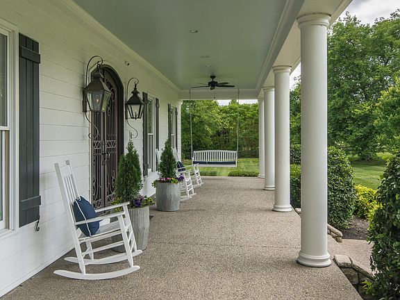 Southern style front porch